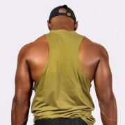Matthew Muscle Top In Jungle Green